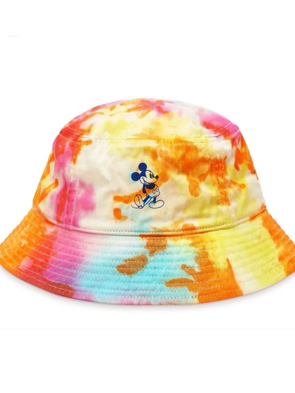 Disney Tie-Dye Mickey Mouse Kids Bucket Hat - Orange, Yellow, Pink, Blue